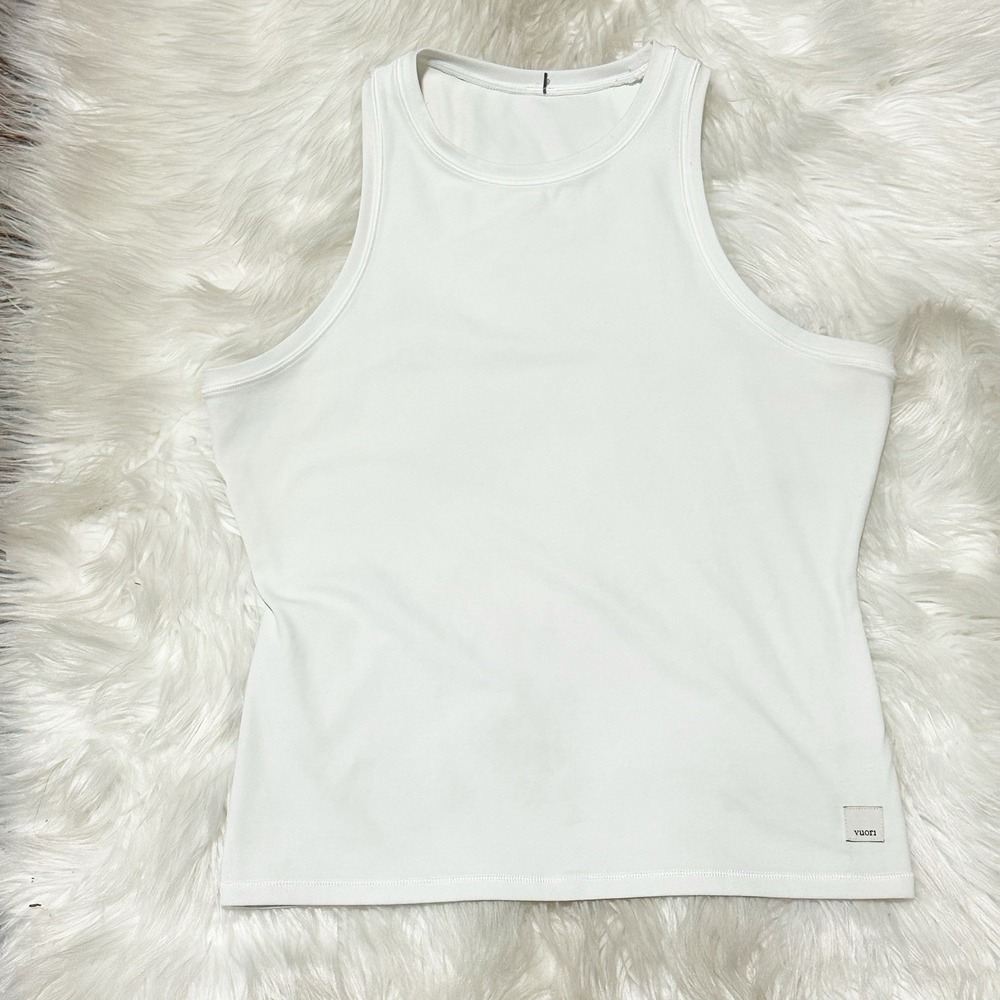 Vuori Womens AllTheFeels All The Feels Crew Tank Size XS White VW1249